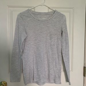Aerie Real Soft Long Sleeve Striped Tee